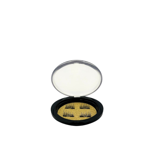 Magnetische Wimpern + Glitzermaske mit Imperya-Logo + Beutel mit Imperya-Logo